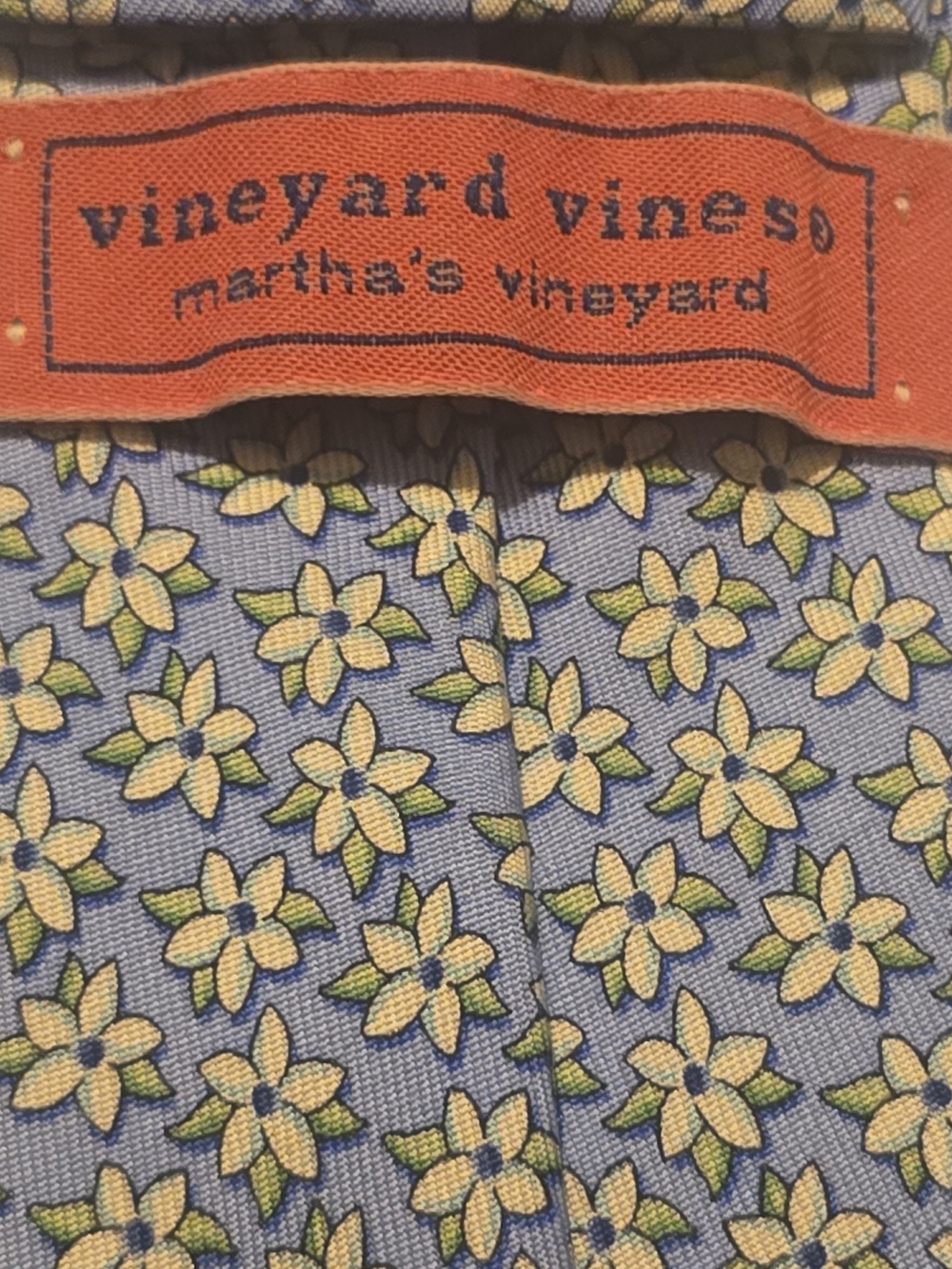 Vineyard Vines Blue Floral Tie